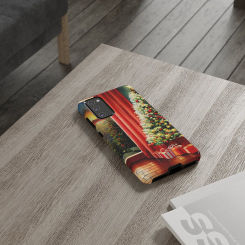 Christmas Tree in Cozy Holiday Home - Impact Resistant Phone Case